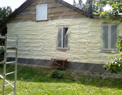Утепление фасада деревянного дома