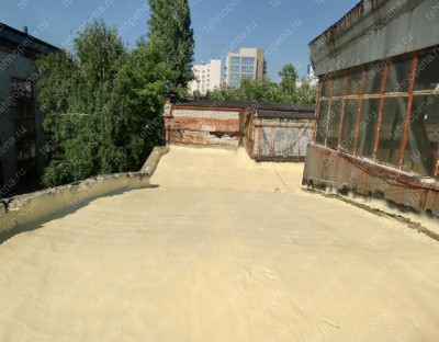 Тепло и гидроизоляция кровли ппу и полимочевиной