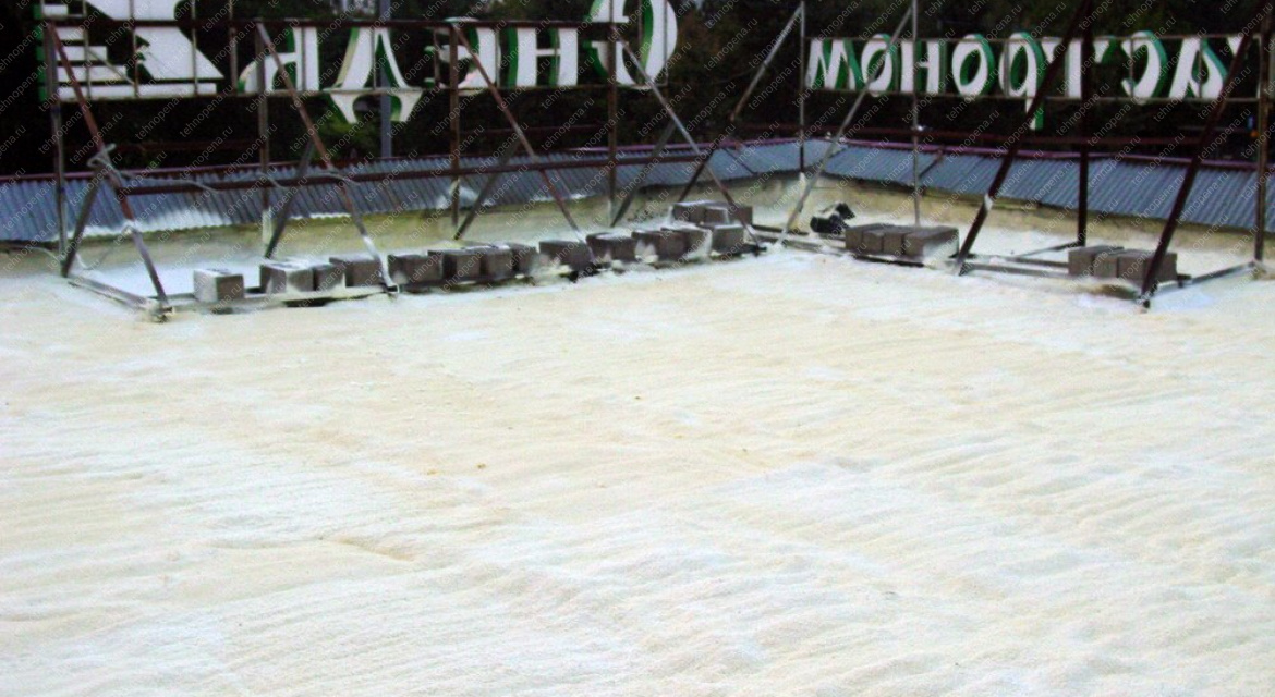 Утепление крыши магазина