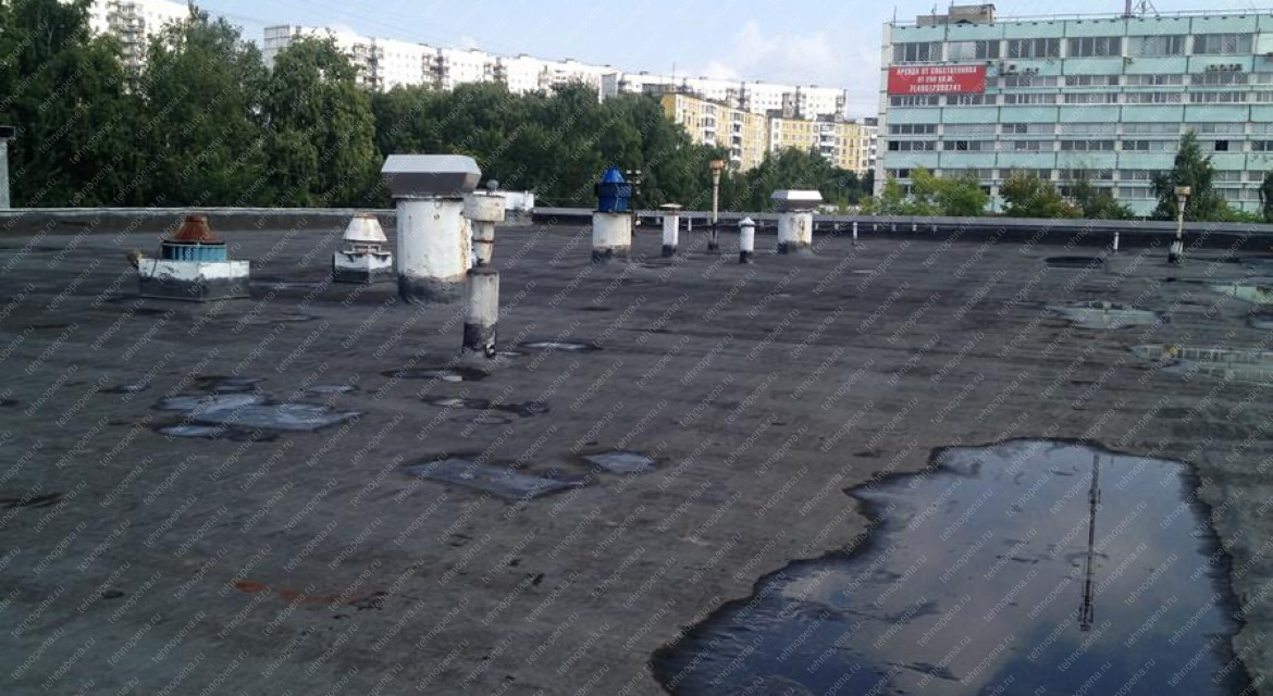Ремонт плоской крыши