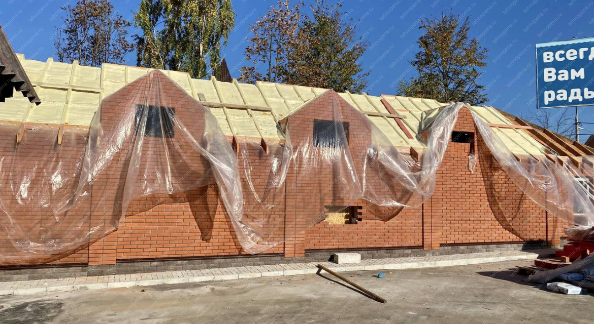 Утепление скатных кровель, СНТ Демьяново