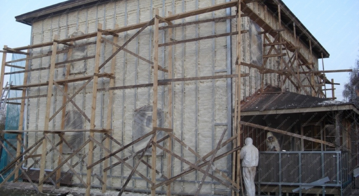 Теплоизоляция фасада ппу 